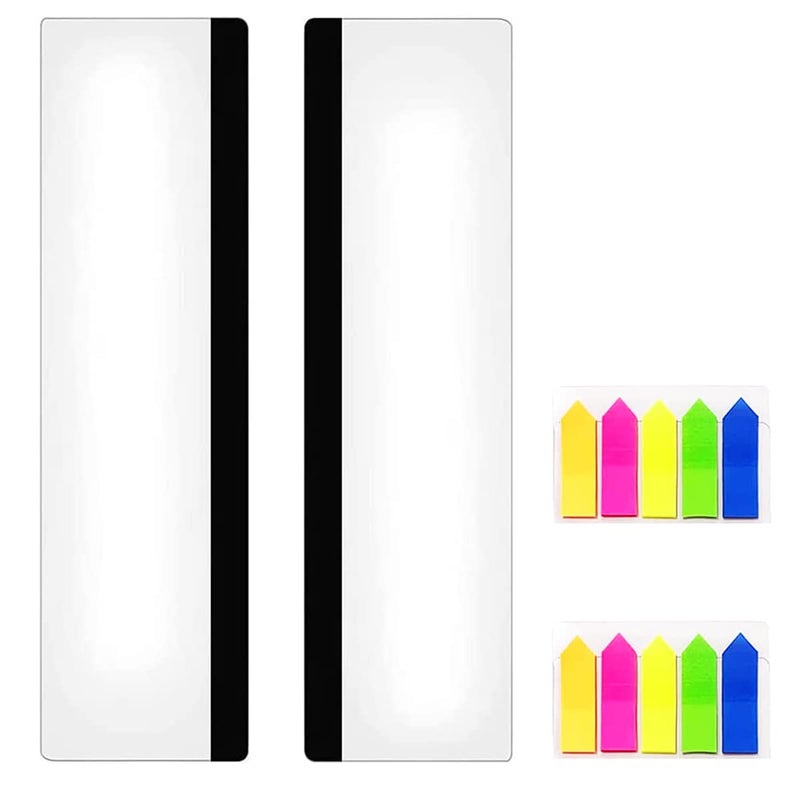 LRZCGB Monitor Memo Board 2 Pieces Computer Monitor Message Board Acrylic Monitor Sticky Note Holder - Image 1